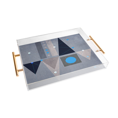 Viviana Gonzalez Geometric Abstract 5 Acrylic Tray