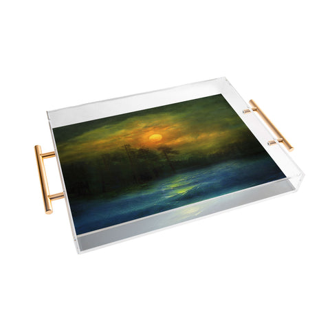 Viviana Gonzalez Hope In The Blue Water Acrylic Tray