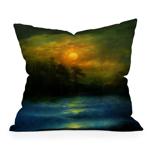 Viviana Gonzalez Hope In The Blue Water Outdoor Throw Pillow