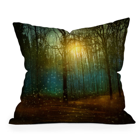 Viviana Gonzalez In winter enjoy 02 Outdoor Throw Pillow