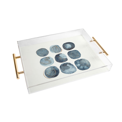 Viviana Gonzalez Indigo watercolorInk 04 Acrylic Tray