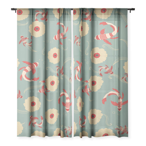 Viviana Gonzalez Koi pattern Japan Sheer Non Repeat