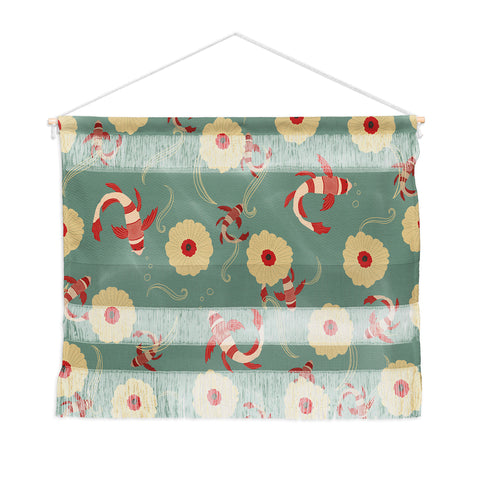 Viviana Gonzalez Koi pattern Japan Wall Hanging Landscape