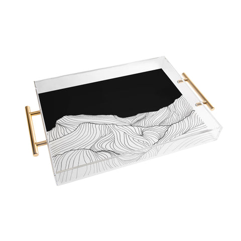 Viviana Gonzalez Lines in the mountains II Acrylic Tray