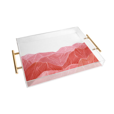 Viviana Gonzalez Lines in the mountains IX Acrylic Tray