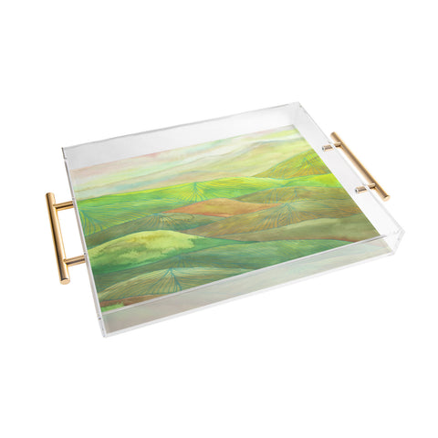 Viviana Gonzalez Lines in the mountains VII Acrylic Tray