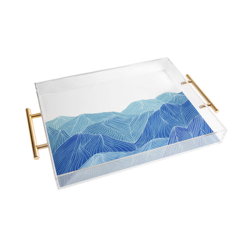 Viviana Gonzalez Lines in the mountains VIII Acrylic Tray