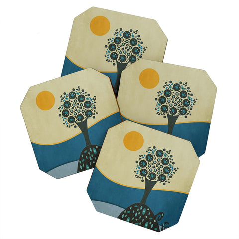 Viviana Gonzalez Lone Tree In The Hills Coaster Set