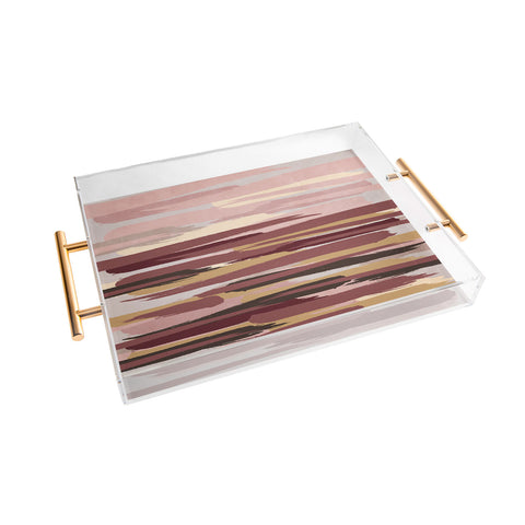 Viviana Gonzalez Marsala Abstract world 01 Acrylic Tray