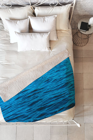 Viviana Gonzalez Meditative Water Fleece Throw Blanket