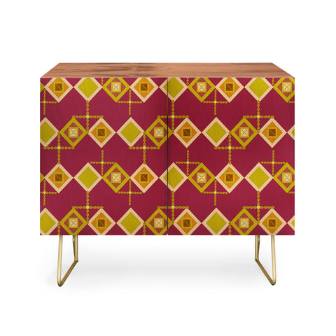 Viviana Gonzalez Mid Century Geometric Vibes Credenza