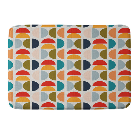 Viviana Gonzalez Mid Century Geometric Vibes I Memory Foam Bath Mat