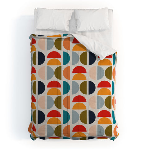 Viviana Gonzalez Mid Century Geometric Vibes I Comforter
