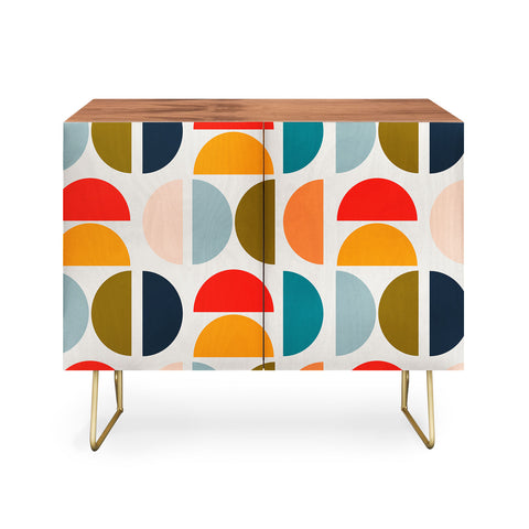Viviana Gonzalez Mid Century Geometric Vibes I Credenza