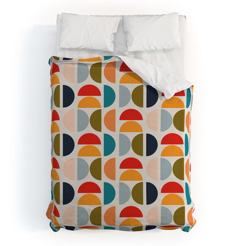 Viviana Gonzalez Mid Century Geometric Vibes I Duvet Cover