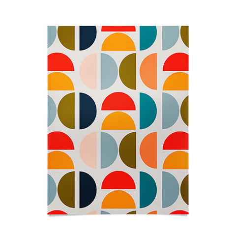 Viviana Gonzalez Mid Century Geometric Vibes I Poster