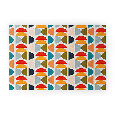 Viviana Gonzalez Mid Century Geometric Vibes I Welcome Mat
