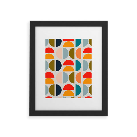 Viviana Gonzalez Mid Century Geometric Vibes I Framed Art Print