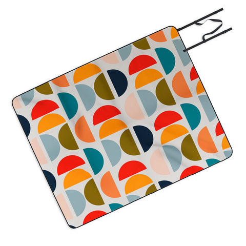 Viviana Gonzalez Mid Century Geometric Vibes I Picnic Blanket