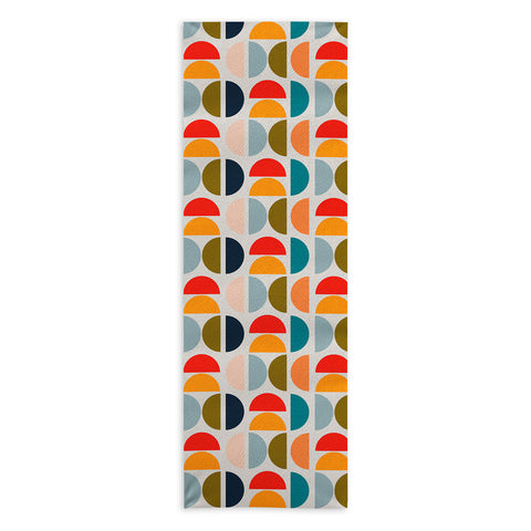 Viviana Gonzalez Mid Century Geometric Vibes I Yoga Towel