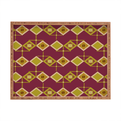 Viviana Gonzalez Mid Century Geometric Vibes Rectangular Tray