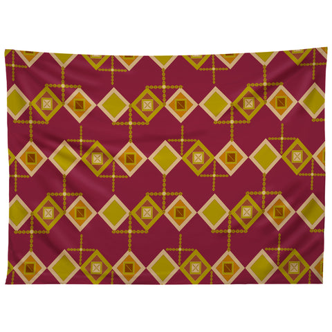 Viviana Gonzalez Mid Century Geometric Vibes Tapestry