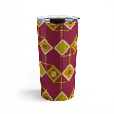 Viviana Gonzalez Mid Century Geometric Vibes Travel Mug