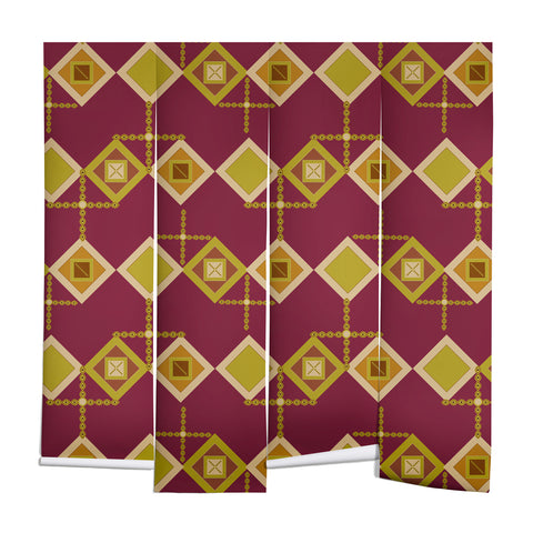 Viviana Gonzalez Mid Century Geometric Vibes Wall Mural