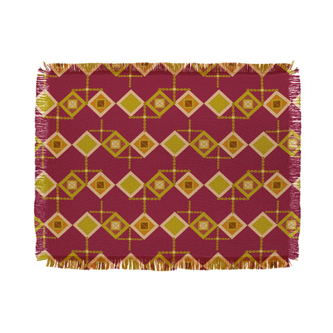 Viviana Gonzalez Mid Century Geometric Vibes Throw Blanket