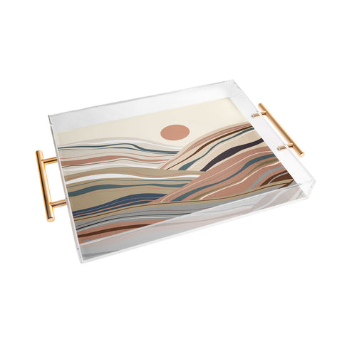 Viviana Gonzalez Mineral inspired landscapes 1 Acrylic Tray