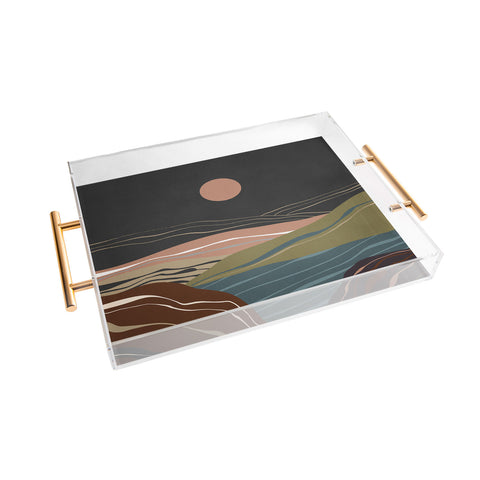 Viviana Gonzalez Mineral inspired landscapes 2 Acrylic Tray