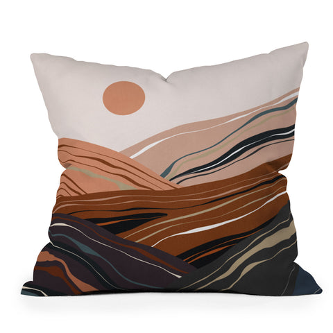 Viviana Gonzalez Mineral inspired landscapes 3 Outdoor Throw Pillow