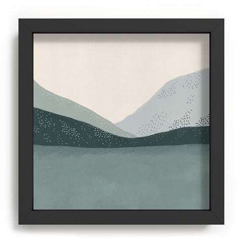 Viviana Gonzalez Minimal Patterned Mountains 01 Recessed Framing Square