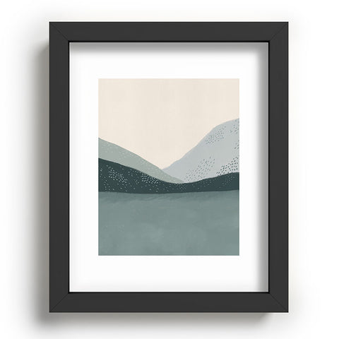 Viviana Gonzalez Minimal Patterned Mountains 01 Recessed Framing Rectangle