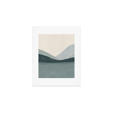 Viviana Gonzalez Minimal Patterned Mountains 01 Art Print