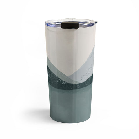 Viviana Gonzalez Minimal Patterned Mountains 01 Travel Mug