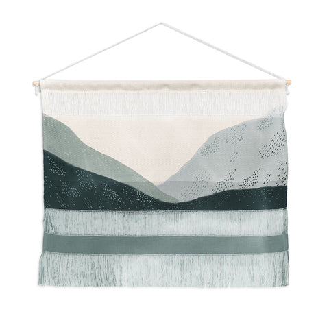 Viviana Gonzalez Minimal Patterned Mountains 01 Wall Hanging Landscape