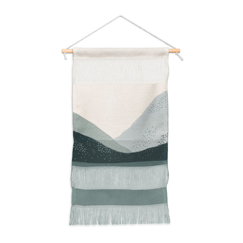 Viviana Gonzalez Minimal Patterned Mountains 01 Wall Hanging Portrait