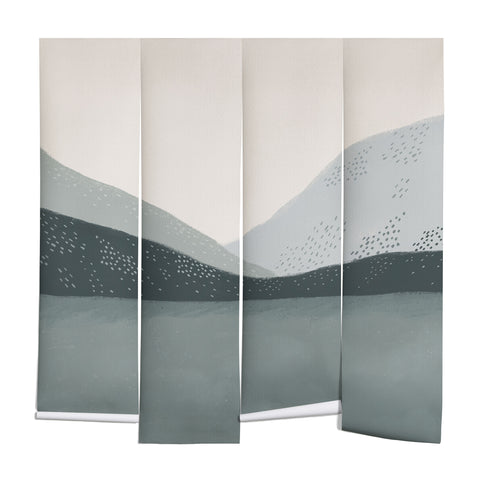 Viviana Gonzalez Minimal Patterned Mountains 01 Wall Mural