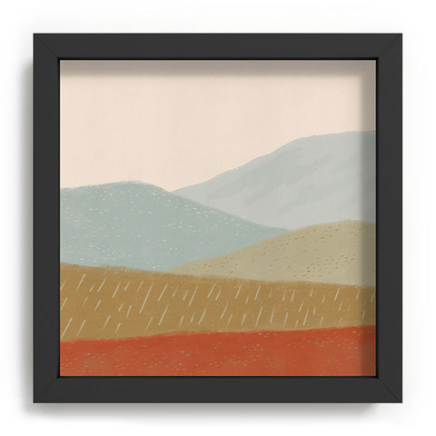 Viviana Gonzalez Minimal Patterned Mountains 2 Recessed Framing Square