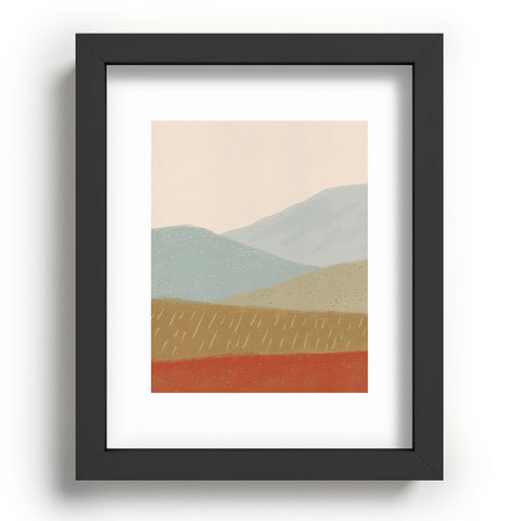 Viviana Gonzalez Minimal Patterned Mountains 2 Recessed Framing Rectangle