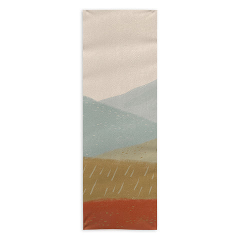 Viviana Gonzalez Minimal Patterned Mountains 2 Yoga Towel
