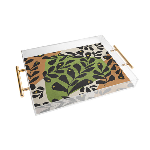 Viviana Gonzalez Modern botanical composition 2 Acrylic Tray