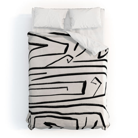 Viviana Gonzalez Modern improvisation 02 Duvet Cover
