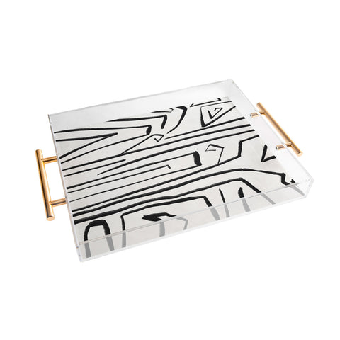Viviana Gonzalez Modern improvisation 02 Acrylic Tray