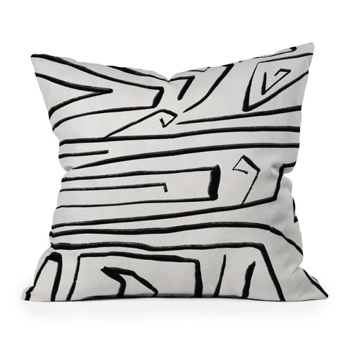 Viviana Gonzalez Modern improvisation 02 Outdoor Throw Pillow