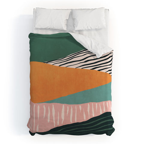 Viviana Gonzalez Modern irregular Stripes 02 Duvet Cover