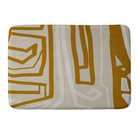 Viviana Gonzalez Modern LineArt 01 Memory Foam Bath Mat