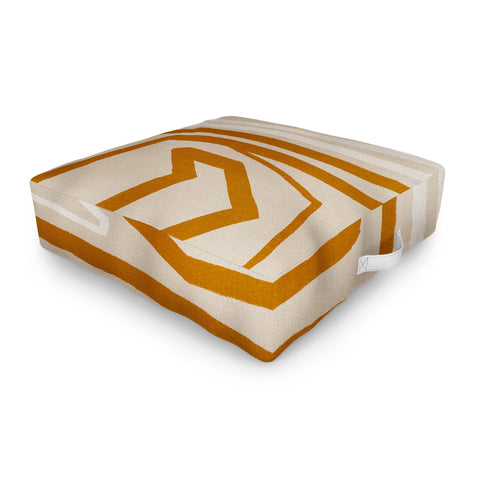 Viviana Gonzalez Modern LineArt 01 Outdoor Floor Cushion