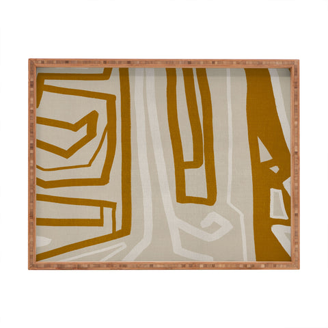 Viviana Gonzalez Modern LineArt 01 Rectangular Tray